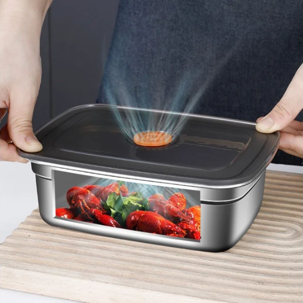 Commercial Kitchen Fridge - Portable Stainless Steel Preservation Box Leak-proof