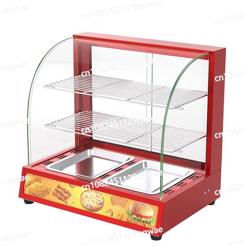 Food Warmer Display - Commercial Food Warmer Showcase, Hamburg Fried