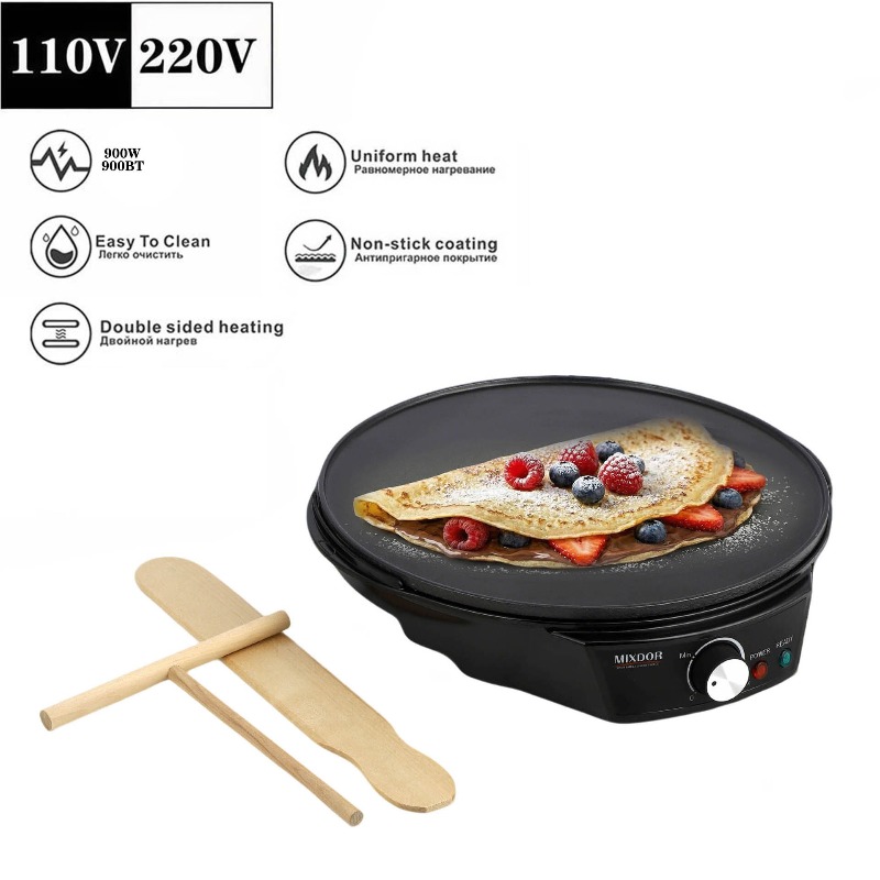 110V Electric Crepe Pan Pancak - Crepe Maker Griddle recension och pris