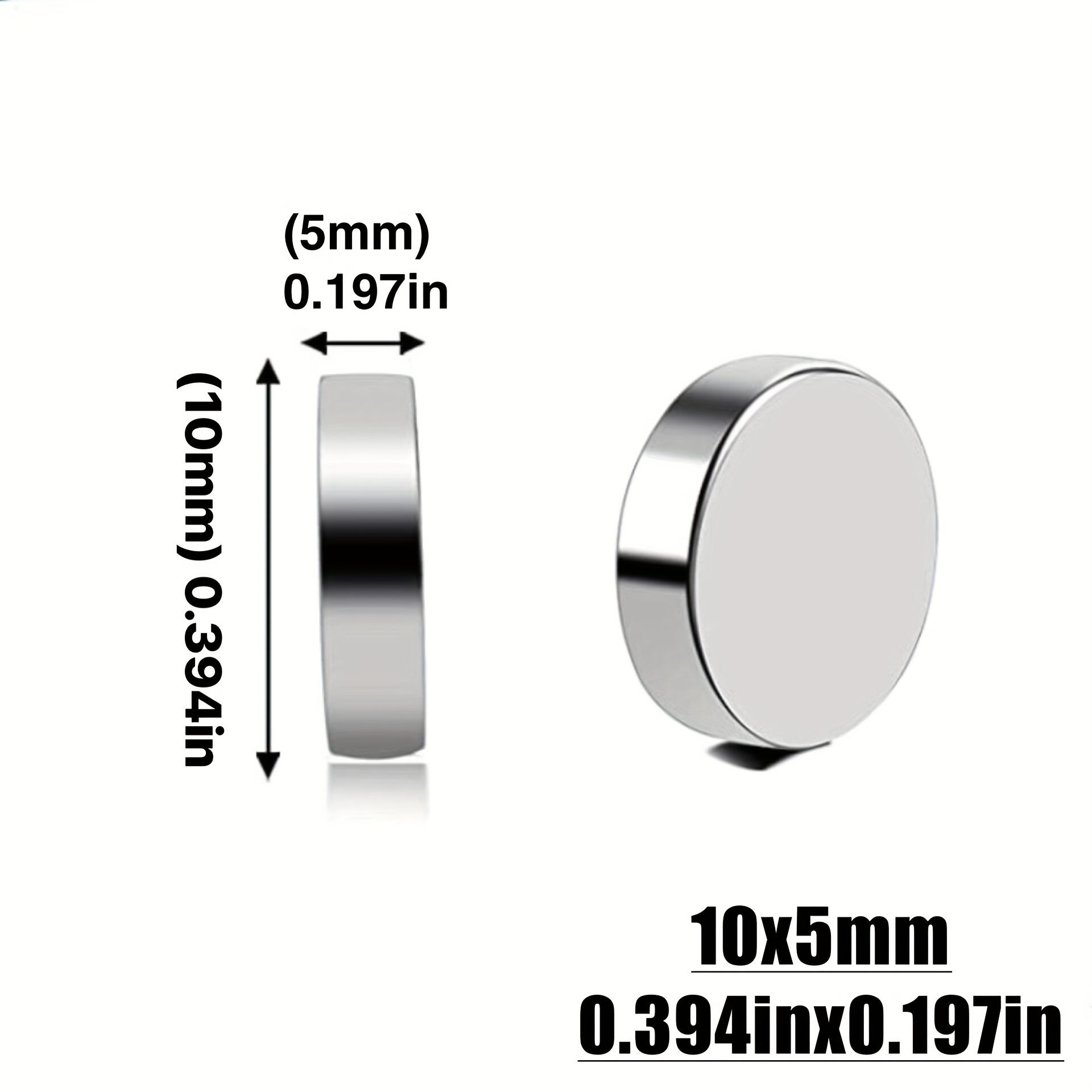 10pcs 10x5mm Magnets – Round F - Commercial Kitchen Fridge recension och pris
