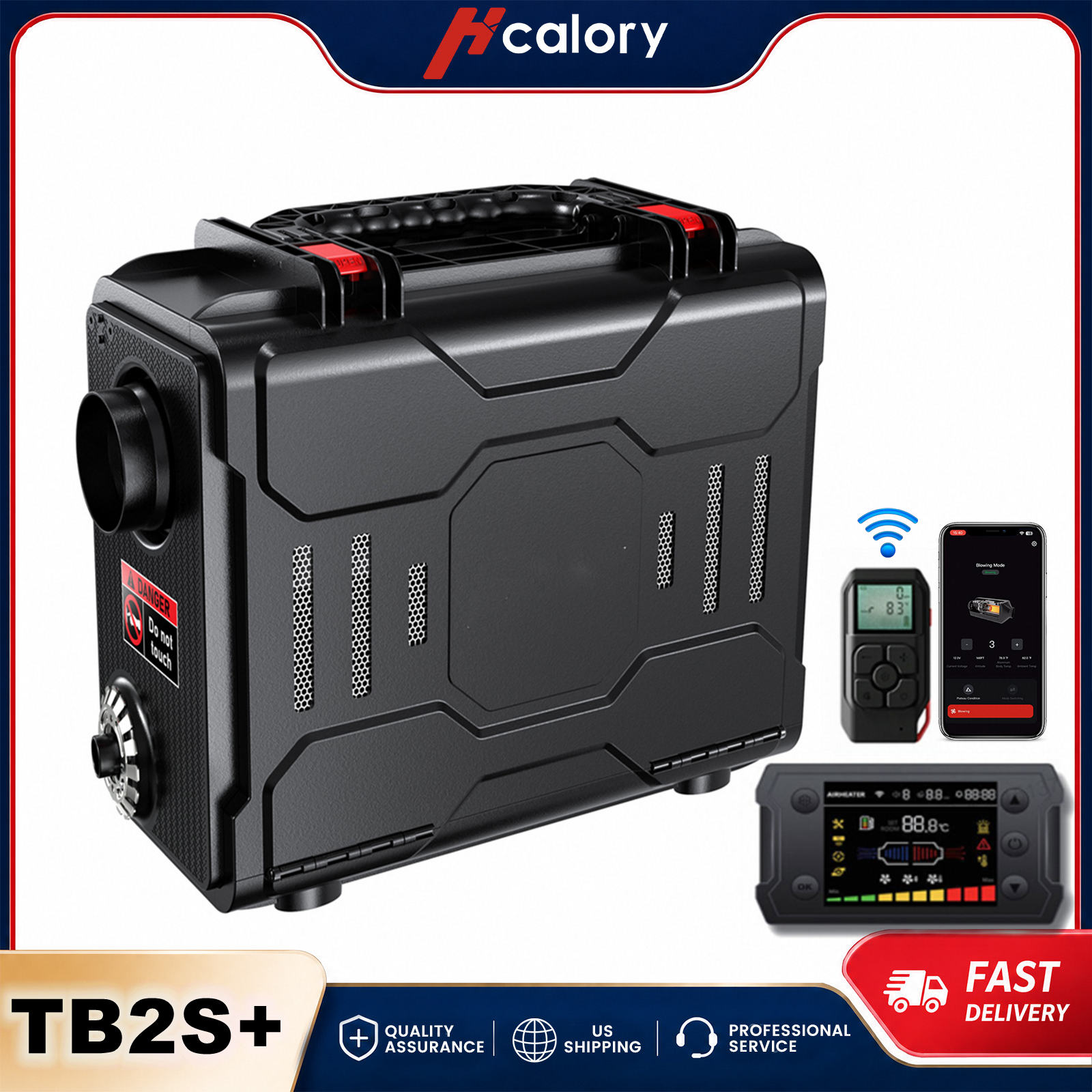 Hcalory TB2S+ 8KW Diesel Heate - Food Warmer Display recension och pris