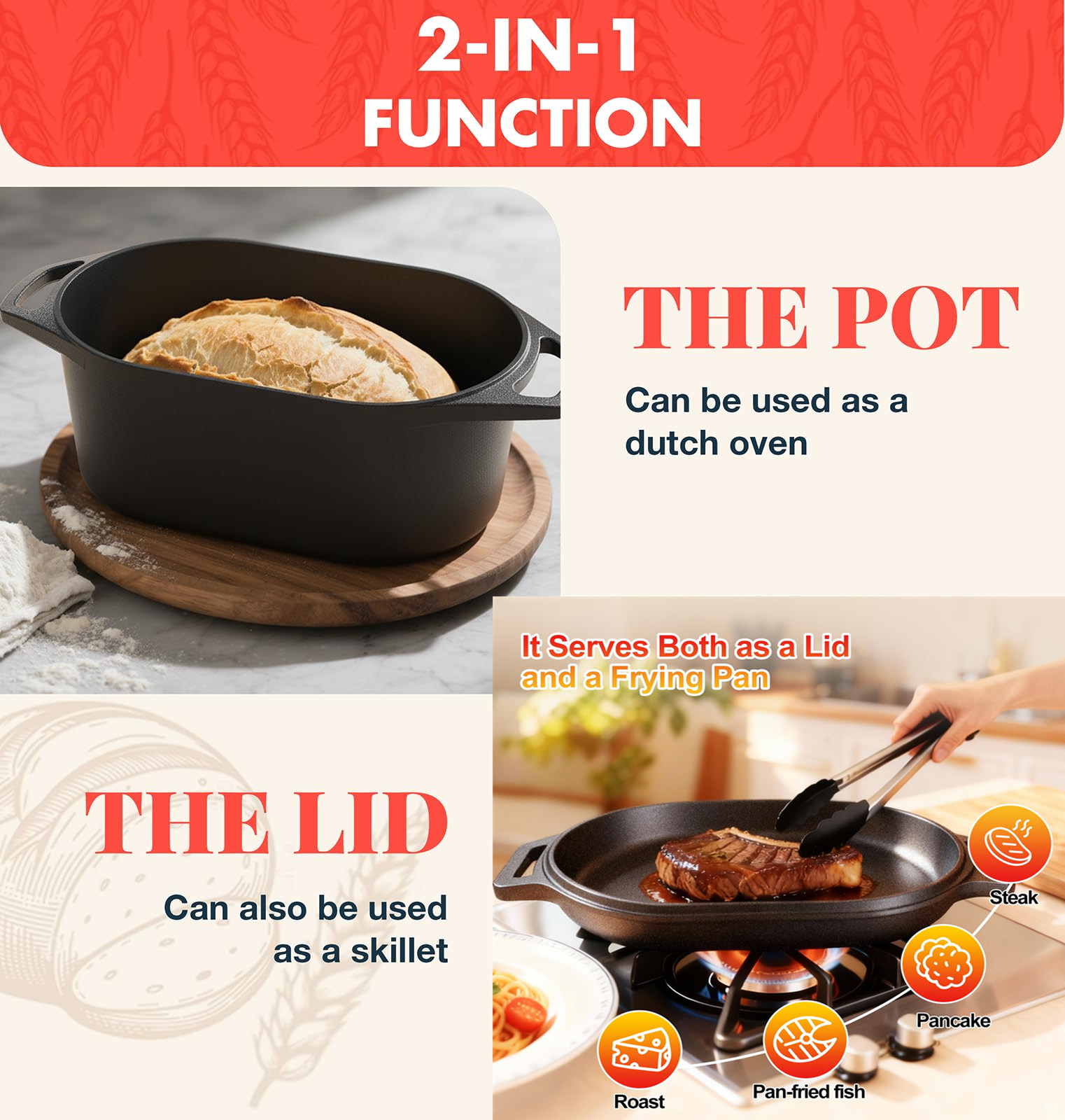 Dutch Oven For Bread Baking So - Crepe Maker Griddle recension och pris